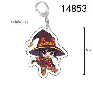 Llavero de 55 mm de Anime <span class=keywords><strong>KonoSuba</strong></span>: La Bendición de Dios en Este Maravilloso Mundo, con Personajes como Satou Kazuma, Aqua y Megumin, Regalos de Navidad - Product Image 4