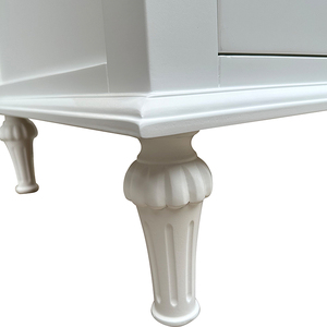 Elegante Cassettiera Bianca con 6 Cassetti - Mobile Organizzatore per Camera da Letto con Gambe in Stile Retrò - Product Image 5