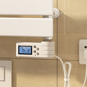 Vanne <span class=keywords><strong>de</strong></span> <span class=keywords><strong>radiateur</strong></span> <span class=keywords><strong>thermostatique</strong></span> blanche TRV à <span class=keywords><strong>bouton</strong></span>-poussoir Avonflow pour contrôler la température - Product Image 1