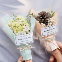 Mini créativité fleurs séchées Bouquet voiture parfum évent Clip Bouquet fleur éternelle voiture accessoires intérieur ornement