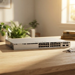สวิตช์ C9300-24T-E 9300, สวิตช์เน็ตเวิร์กแบบ 24x1G Copper/Modular Uplinks/Network Essentials รุ่น C9300-24T-E - Product Image 1