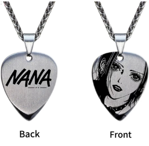 Migliore vendita Anime NANA Oosaki collana personalizzata in acciaio inox Laser Choker chitarra Pick catena a maglia per Cosplay e regalo - Product Image 2