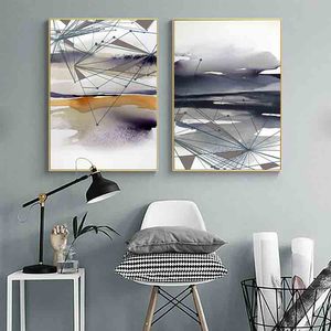 Nuova decorazione moderna colorata astratta di arte della parete grande pittura contemporanea della tela grande immagine della parete opera d'arte progetto di ospitalità arte - Product Image 2