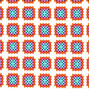 Tela de encaje cuadrada con patrón geométrico de ganchillo, ligera, transpirable y tejida, ideal para prendas de moda para mujeres y niñas. - Product Image 1