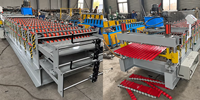 Machine de profilage à double couche pour tôles de toiture en acier prélaqué, tuiles émaillées et profilés trapézoïdaux, ligne automatique CE