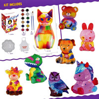 Kit de bricolage en gros pour lampe de nuit en silicone en forme de lune à peindre soi-même, jouet artistique à colorier pour enfants, OEM&ODM