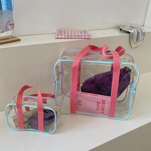 Bolsa de <span class=keywords><strong>playa</strong></span> transparente de gran capacidad con mano Natación Compras Almacenamiento Bolsa de mano Actividades al aire libre - Product Image 5