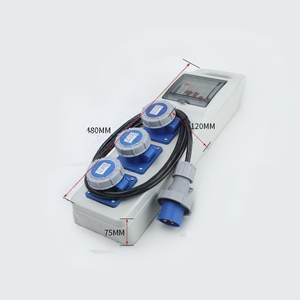IP67 Waterproof Portable Power Distribution Box 32A RCD/MCB Protection 3x110V Industrial Socket for Outdoor - Product Image 1