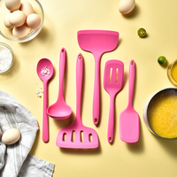 2025 nouveaux ustensiles de cuisine en Silicone rose pour femmes produit de cuisine comme cadeau spatule de cuisson ensemble tranche de poisson cuisine chine Shopping