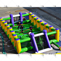 Jeu de football gonflable d'usine, jeu de baby-foot humain gonflable, jeu de football de table gonflable compétitif pour location commerciale