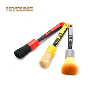 Brosse de nettoyage de <span class=keywords><strong>voiture</strong></span> de haute qualité Filament synthétique doux diamètre 20 mm brosse de <span class=keywords><strong>peinture</strong></span> de garniture de mur rond - Product Image 1