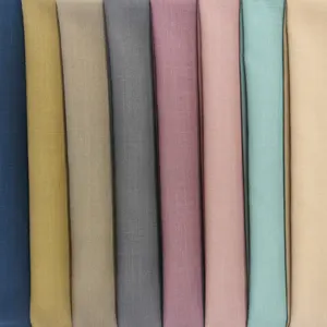 Penjualan Laris Kualitas Tinggi Italia Katun Linen Bidang 140gsm Harga Pabrik