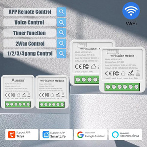 2.5A*4 Tuya WiFi <strong>Smart</strong> Mini <strong>Switch</strong> 4 Gang Module Breaker Relay for Google Home Alexa W1-4CH - Product Image 2