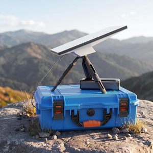 Sac de transport étanche IP67 en PP mat avec protection tampon, boucle de verrouillage, étui rigide pour Starlink Mini avec trépied - Product Image 6