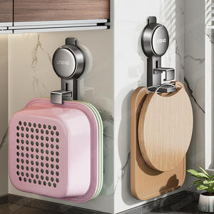 Support mural rond à ventouse Lteng, poli, sans perçage, pour évier de cuisine, égouttoir à vaisselle, planche à découper - Product Image 5