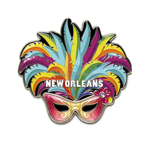 Imanes de Refrigerador Personalizados con el Nombre de la Ciudad de Luisiana Dorada, Recuerdos Turísticos, Imanes de Refrigerador de Aleación de Zinc de Nueva Orleans, Fabricante - Product Image 3