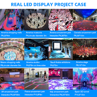 Écran LED interactif circulaire P1.9 P2.6 P2.9 P3.9 pour scène de danse, affichage numérique pour centre commercial, écran vidéo sans fil