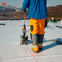 Membrana Impermeable de PVC Resistente a Raíces para Techos, Membrana Impermeabilizante de PVC para Techos, Sótanos y Edificios Industriales