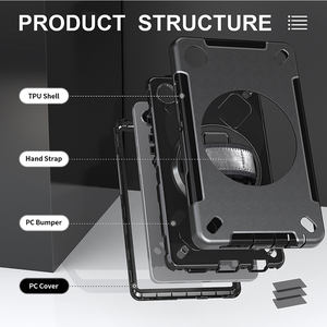 Étui pour <span class=keywords><strong>tablette</strong></span> <span class=keywords><strong>Lenovo</strong></span> <span class=keywords><strong>P11</strong></span> Gen 2 11.5 TB-350 avec porte-stylo, étui hybride protecteur en TPU - Product Image 2