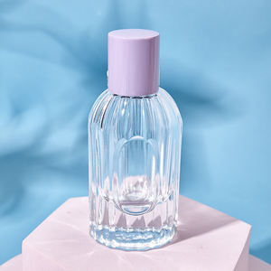 Flacon de parfum vide de luxe en verre de 100 ml avec étiquette métallique personnalisée en forme de cage, OEM - Product Image 3