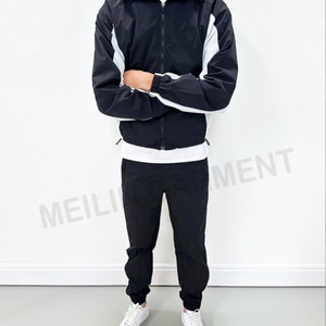Custom Wholesale Blank <b>Jacket</b> Windbreaker Tracksuit Set Streetwear <b>Zip</b> <b>up</b> <b>Jackets</b> and Nylon Pants Two Piece Windbreaker Suits - Product Image 5