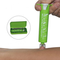 Kit d'extraction efficace pour les piqûres d'insectes, kit de traitement des piqûres de serpent, pompe d'extraction, élimination des poisons, pompe