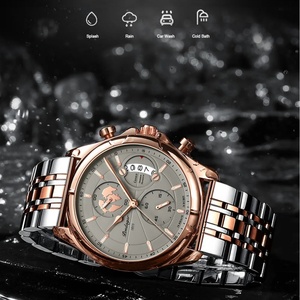 POEDAGAR Luxury Men Watch Business Waterproof Date Chronograph Full Steel Quartz Men Wrist Watches Male <b>Clock</b> Reloj Hombre Dress - Product Image 4