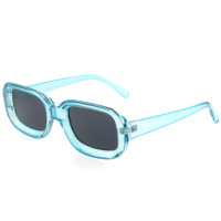 Lunettes de soleil EUGENIA, forme spéciale, vintage, pour femmes, miroir carré à reflets, qualité supérieure, transparentes