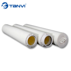 Cartouche filtrante à haut débit 0.22/0.45/1/5/10 micron PP/<span class=keywords><strong>PES</strong></span>/PTFE/PVDF/Nylon/GF pour la préfiltration de l'eau - Product Image 3