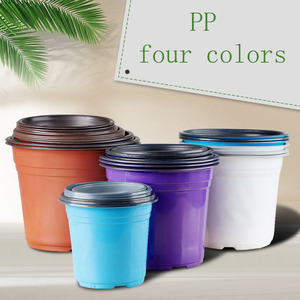 Pots de fleurs ronds et flexibles de 8 couleurs pour pépinières, étiquettes de plantes, récipient en plastique parfait pour les semis de plantes et les légumes - Product Image 3