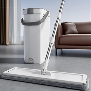 Mopa Plana con Cubeta y Sistema de Limpieza de Agua Sucia Separada, con 2 Almohadillas de Mopa Reemplazables para Limpieza de Pisos - Product Image 2