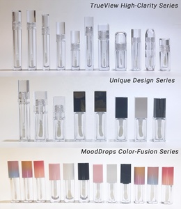 שפופרות ליפ גלוס בהתאמה אישית של HEXUE, 10 מ\\\"ל, מיכל שקוף מרובע לאריזת מוצרי קוסמטיקה, שפופרת לשפתון, סומק וליפגלוס עם מברשת גדולה - Product Image 4