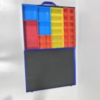 Boîte de rangement multi-compartiments pour petites pièces, organisateur d'accessoires de câblage pour câbles, adaptateurs et petits outils