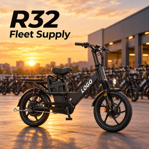 Bicicleta Eléctrica Personalizada con Logotipo para Empresas, 48V 32Ah 750W, Neumático 18x2.5, Carga de 200KG, Doble Suspensión, Alarma Antirrobo, Bicicleta Eléctrica de Reparto R32 - Product Image 1