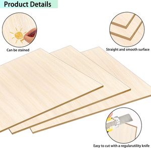 Yukmin tilleul contreplaqué mince planches non finies feuilles <span class=keywords><strong>de</strong></span> bois <span class=keywords><strong>de</strong></span> balsa pour l'artisanat découpe laser architecturale gravure et <span class=keywords><strong>dessin</strong></span> - Product Image 6