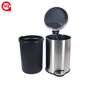 Barato reciclar elegante dormitorio cocina reciclar cubo de basura de acero inoxidable Pedal cubo de basura - Product Image 5