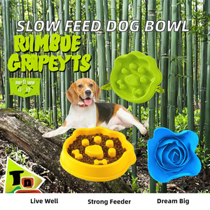 קערת מזון אנטי-חנק קערת אכילה איטית המעשית לחיות מחמד בגדלים קטנים גדולים חומר pp לשימוש פנימי - Product Image 2