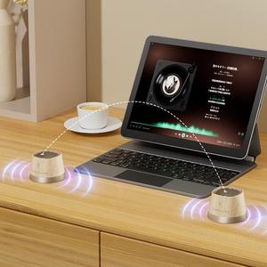 Accesorios móviles KUANGXIANG Trending 2025 Regalos promocionales Mini altavoz portátil 4 en 1 con cargador inalámbrico, TWS, soporte - Product Image 4