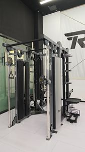 איכות גבוהה Q235 פלדה מגולוון ציוד כושר צלחת מאמן פונקציונלי + חצי כלוב מתלה עם 1 שנה אחריות - Product Image 3