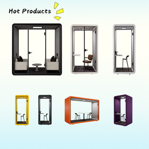 Cabines insonorisées modernes en aluminium, cabines d'intimité mobiles, cabines <span class=keywords><strong>de</strong></span> réunion, mobilier <span class=keywords><strong>de</strong></span> bureau, cabines d'étude, studios d'enregistrement, hôtels en plein air - Product Image 2