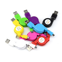 24H teslimat ucuz fiyat cep telefonu aksesuarları 1 metre Android usb-a mikro Usb veri kablosu geri çekilebilir kablo