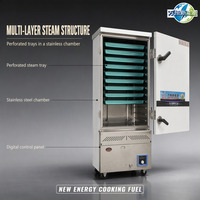 WANHENG Nouvel Équipement de Cuisine Professionnel à Énergie Renouvelable en Acier Inoxydable 304 Épaissi, Chauffage par Convection Entièrement Automatique à 12 Niveaux