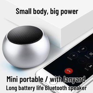 Altavoz Bluetooth Portátil Mini, Subwoofer Metálico, <span class=keywords><strong>Bajos</strong></span> Potentes, Altavoz Bluetooth Pequeño <span class=keywords><strong>de</strong></span> Acero para Exteriores, Compatible con Tarjeta TF - Product Image 4