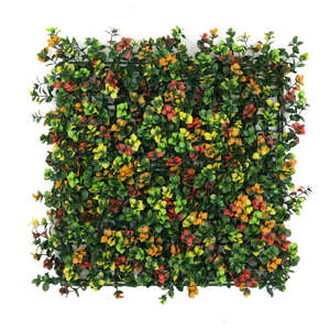 Muros de Plantas Artificiales, <span class=keywords><strong>Valla</strong></span> de <span class=keywords><strong>Jardín</strong></span> Vertical, Seto Artificial Colorido de 50x50cm, Plástico PE Ecológico, Resistente a la Intemperie - Product Image 2