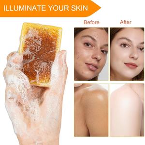 Tùy Chỉnh Nhãn Chanh Nghệ Kojic Axit Xà Phòng Với Vitamin C Làm Trắng Da Mịn Làm Sạch Sâu Handmade Tumeric Xà Phòng Cơ Thể Khuôn Mặt - Product Image 4