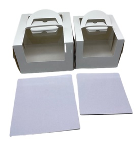 Boîte de taille personnalisée pour gâteau, boîte à gâteau d'anniversaire 10x10x5, boîte à gâteau de 12 pouces avec plateau à gâteau - Product Image 3