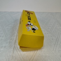 Vente en gros de boîtes de hot-dog en papier personnalisées-Boîte d'emballage de fast-food approuvée par la FDA