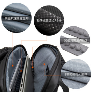 Arctic Hunter <b>Backpack</b> Blue Large Capacity Anti-theft Waterproof Laptop Bag Unisex Travel Business Use - Product Image 3