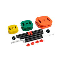 Ensemble d'haltères réglables en ciment avec logo personnalisé d'usine, 2,5, 5, 10 kg, pour l'exercice de force