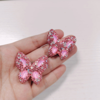 Nouvelle Série Y2K Rose Brillant et Mignon : Breloques Nœud Papillon, Sac à Monnaie, Signe Dollar, Lèvre et Strass pour Décorations de Coque de Téléphone